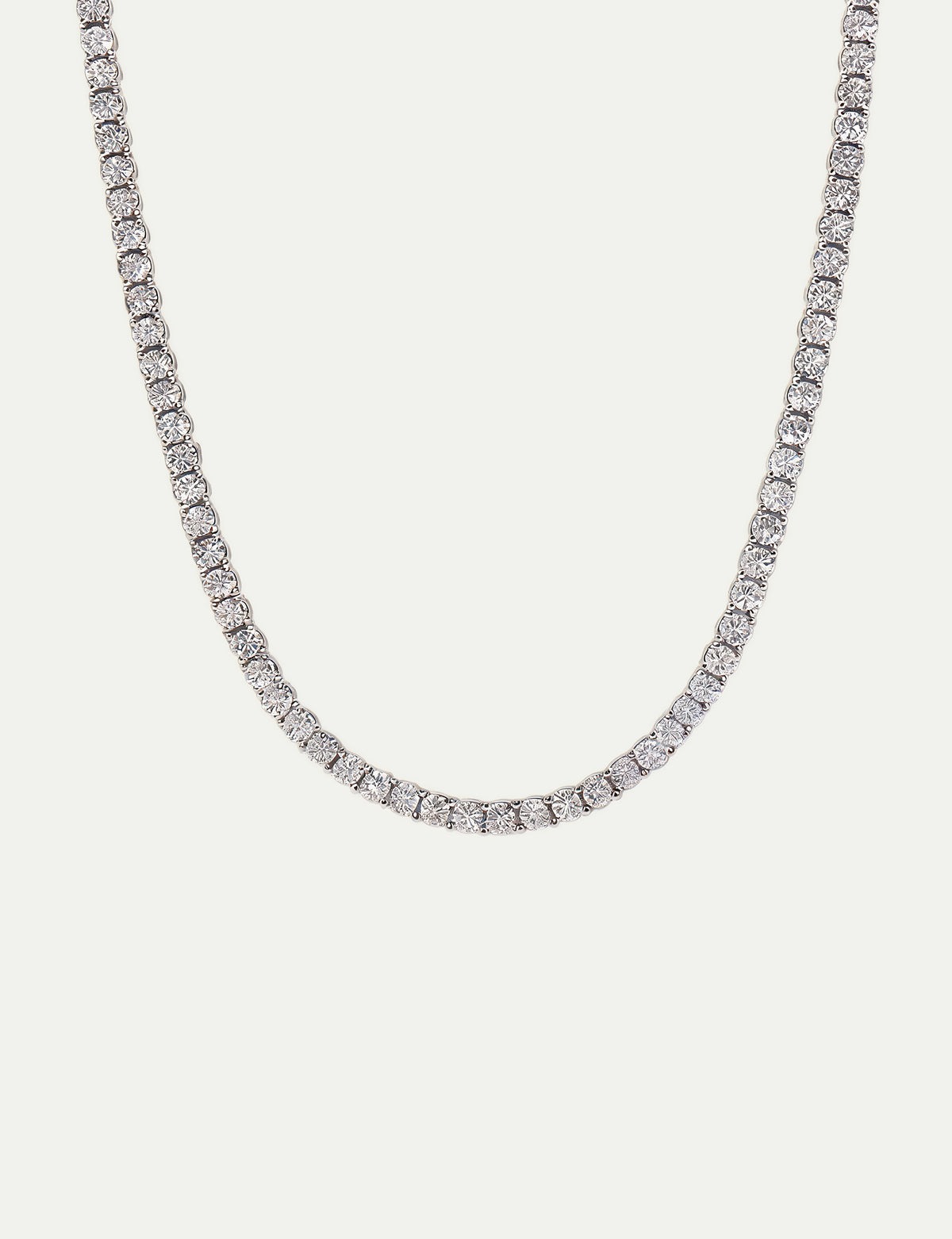 Silver Tennis Necklace