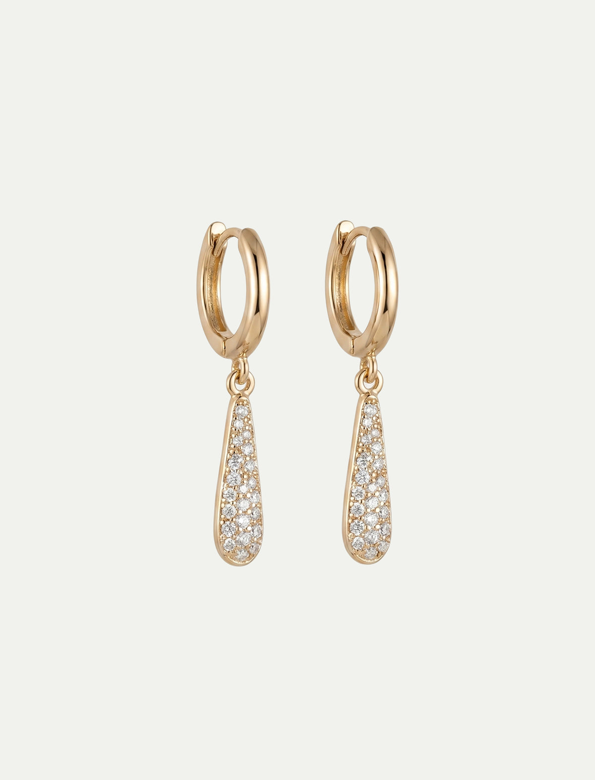 Pavé Drop Hoops