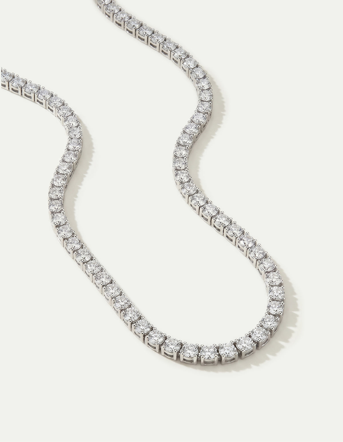 Silver Tennis Necklace