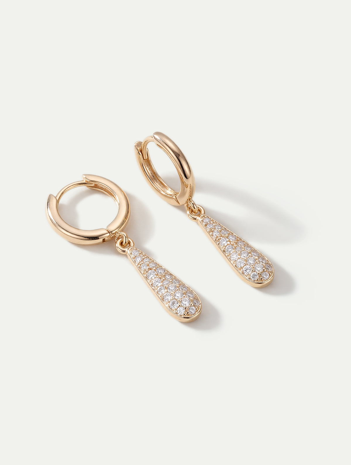 Pavé Drop Hoops