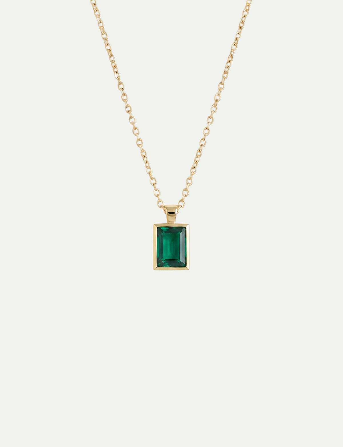 Emerald Frame Pendant