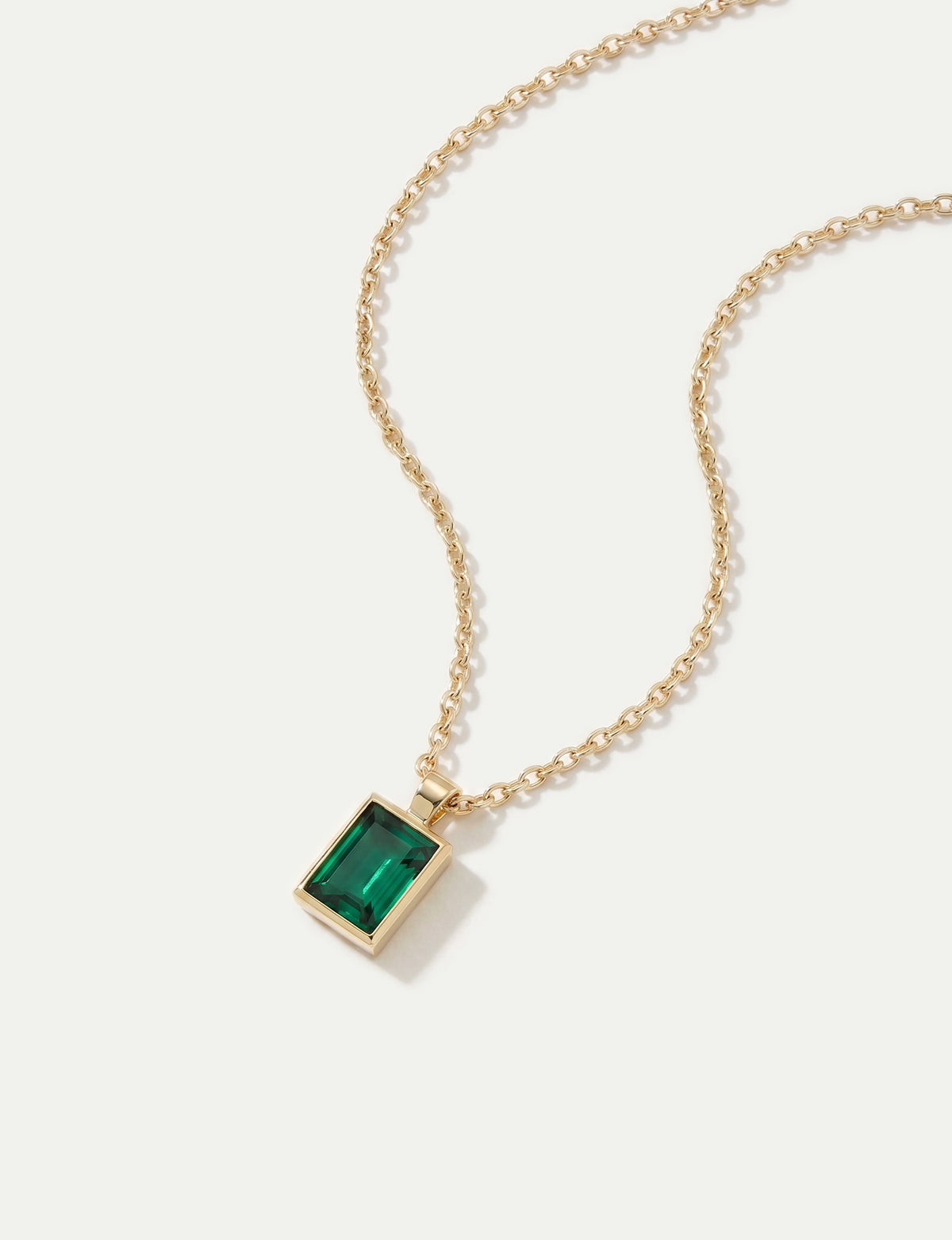Emerald Frame Pendant