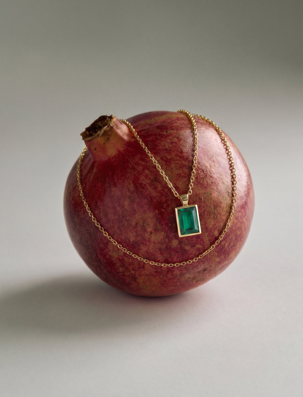 Emerald Frame Pendant