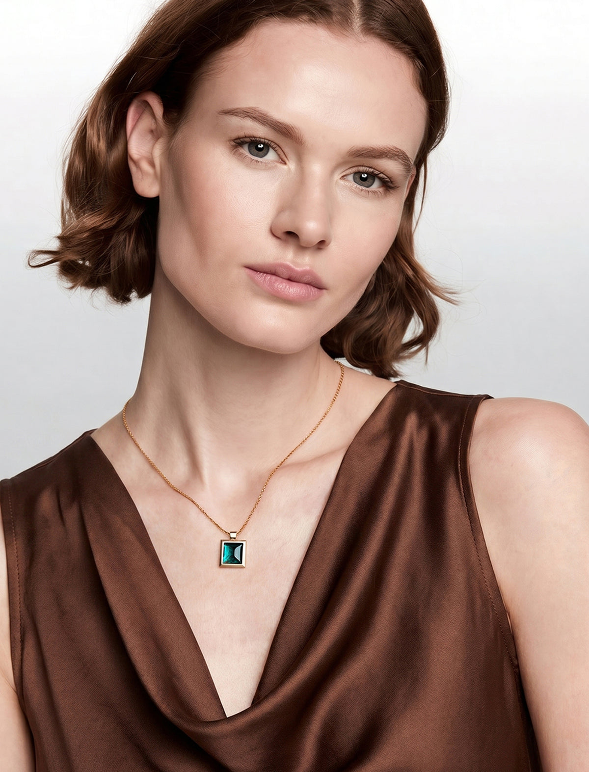 Emerald Frame Pendant
